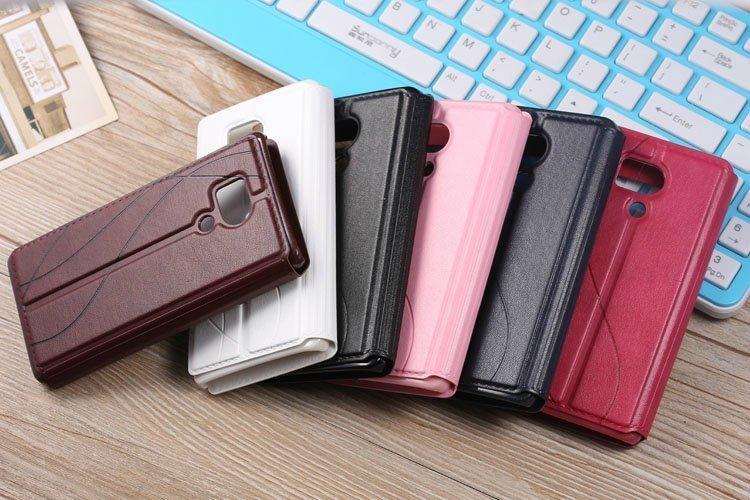 Huawei Honor 3 Sheepskin Flip Cover intelligent window touch For Huawei Honor 3 Genuine leather ultra-thin Phone Cases Cover
