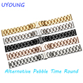 Luxury Stainless Steel Watchband For Pebble Time Round Smart Watch Strap Wrist Bands Replacement For
