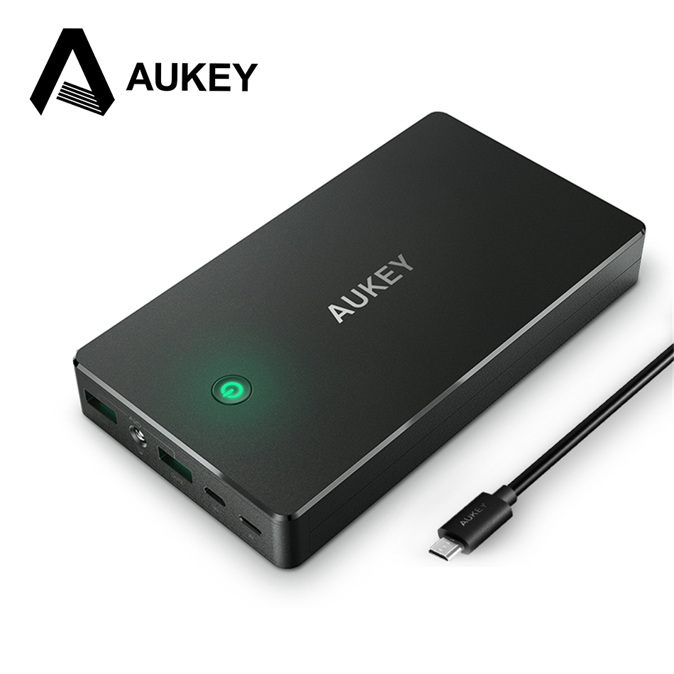 AUKEY 20000mAh Portable Power Bank External Mobile Battery Pack