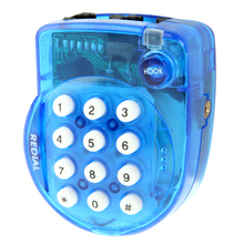 Hot sale Genius Mini Handsfree Telephone 57 x 46 x 26m Blue QL 2008 Phone free