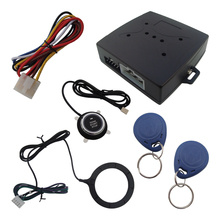 In Stock RFID Car Alarm Release Engine Automatically Good Quality Push Button And Transponder Card Learning Code Alarm System