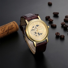 2016 New mens watches top brand luxury SOXY watches men good quality fashion xfcs leather straps