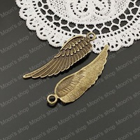 (25034)Alloy Findings,charm pendants,Antiqued style bronze tone Wing 10PCS
