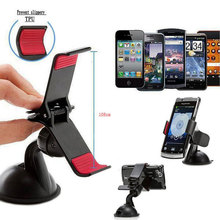 Universal 360degree spin Car Windshield Mount cell mobile phone Holder Bracket stands for iPhone samsung Smartphone GPS