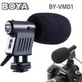 BOYA BY VM01 Mini Microphone Directional Video Condenser Microphone Suit for DSLR Camera DV Camcorders