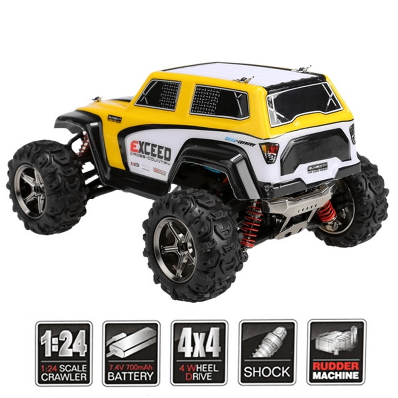 124 Scale RC Cars 4WD Remote Control Dirt Bike 2.4GHz High Speed Road