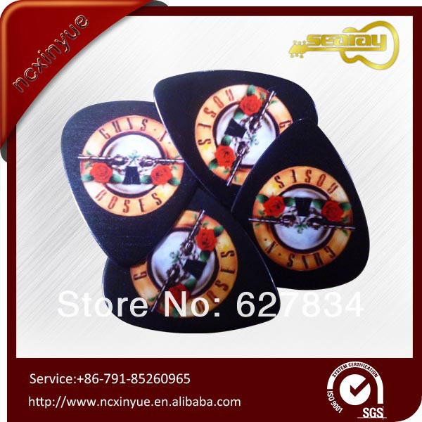 Model color guitar picks music instrument pads with image printing as gift(China (Mainland))