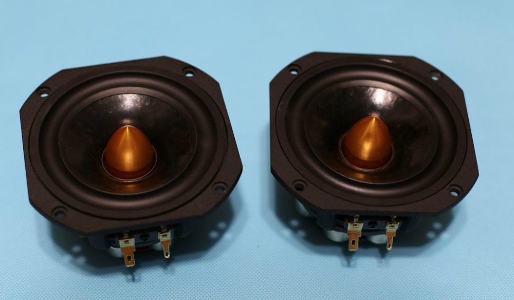 2pcs HiEND 4inch GOLD NEO full range fullrange speaker defy lowther fostex Aura MK2 eddition 
