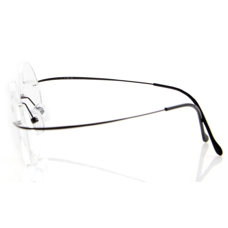 Steve Jobs Star Style Ultra Light Memory Titanium Rimless Round Myopia Eyeglasses Optical