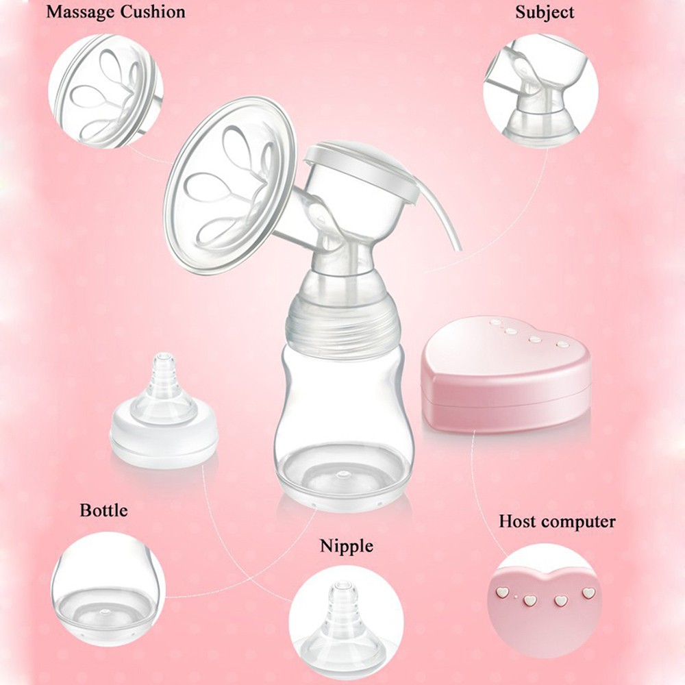 Electric-Breast-Pump-Milk-Automatic-Baby-Products-Milk-Sucking-Breastpump-Starter-Advanced-Pink-Postpartum-Breast-Feeding-Breast-Milk-T0101 (4)