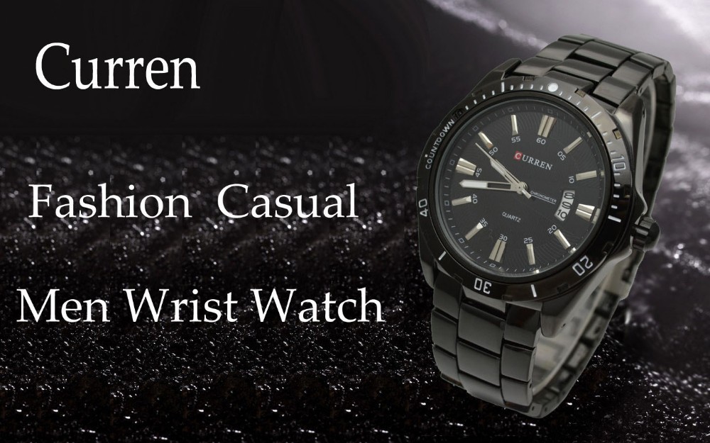 Curren 8110 Luxury Brand Stainless Steel Strap Analog Date Men s Quartz Watch masculino Fashion Army