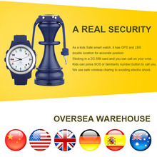 TOP Watch Anti Lost GPS Tracker Watch For Kids SOS Emergency GSM Smart Mobile Phone App For IOS & Android Smartwatch Wristband