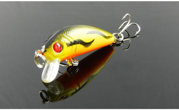 1x Lifelike 5cm 3 6g isca artificial fishing lure bait 8 color fish lures baits with