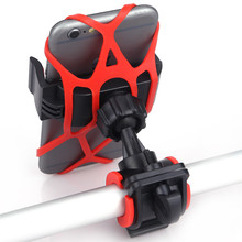 Bike Bicycle Motorcycle Handlebar Mount Holder Phone Holder With Silicone Support Band For Iphone Samsung XIAOMI GPS Universal