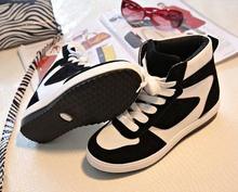 2015 Spring and Autumn new Korean lacing spell color leisure wild Within the higher high to
