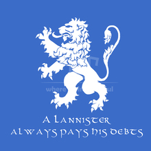 game of thrones lannister pay debts male t shirt o-neck 100% 180g ring spun cotton short sleeve straight cut free shipping