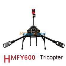 2016 Newest RC Drone FPV HMF Y600 3-Axis Tricopter Aircraft Frame with Landing Gear & Gimbal Kits Free Shipping