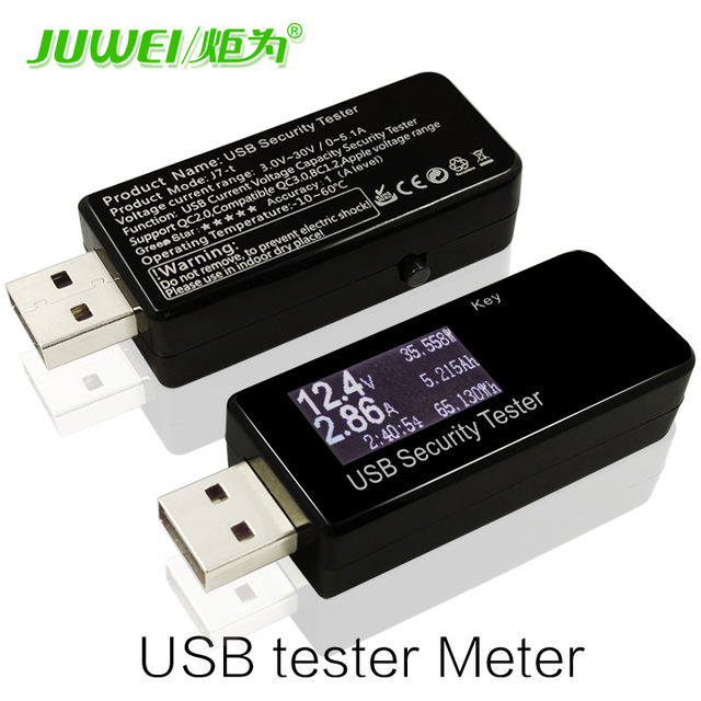 2016 Newest LCD USB Charger Capacity Current Voltage Tester Meter For Cell Phone Power Bank