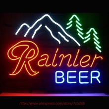 Rainier Jokul Tree Neon Sign Ride Horse Neon Bulbs Led Signs Real Glass Tube Handcrafted Decorate Beer Pub Advertise Neon 17×14