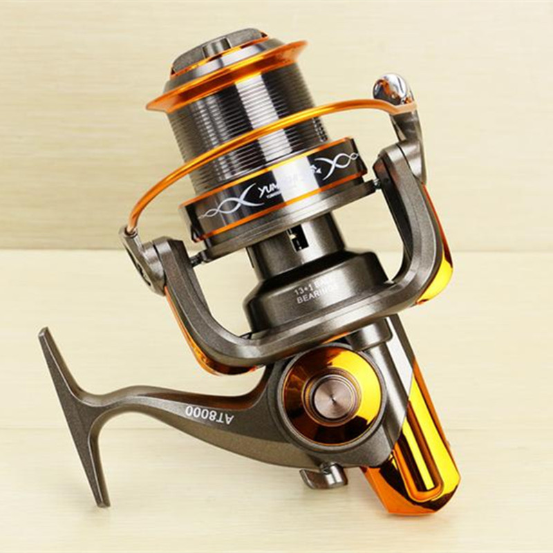 Spinning Fishing Reel 13BB + 1 Bearing Balls 8000/9000 Series Spinning Reel Boat Rock Fishing Wheel