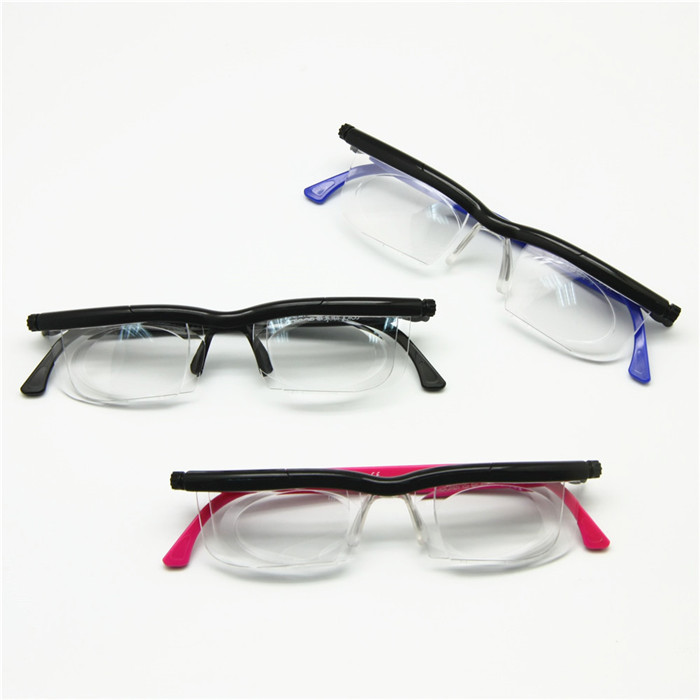 Adlens Focus Adjustable Eyeglasses 6D To +3D Diopters Myopia Magnifying