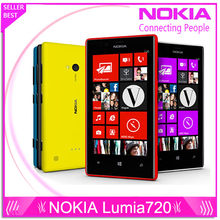 Original nokia lumia 720 Windows Phone 8 Dual-core 4.3″ 1.0 GHz Camera 6.7MP ROM 8GB 3G Cell phone