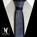 2016 TOP designer necktie black border with silver dots fashion mens gravata