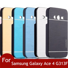 Новый Motomo матового алюминиевая крышка чехол для Samsung Galaxy Ace 4 G313 G313H G313F Neo Duos G318H / DS G318ML капа Celular