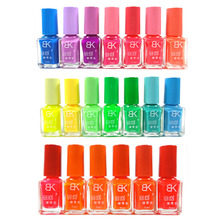 10 Bottles BK Nail Polish 20 Colors optional Candy Color Neon Fluorescent Non-toxic Nail gel Nail Varnish Lacquer Paint Nail