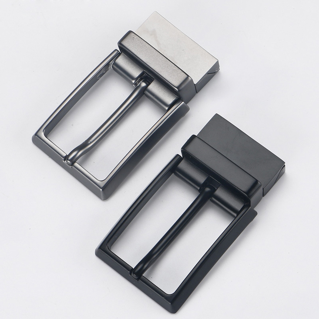 Metal Reversible Belt Buckle Leather Belt Replacement Solid Belt Buckle