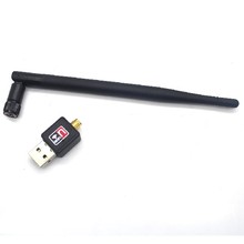 Hot Sale New Fashion 5DBI USB Wireless WiFi Adapter Dongle Network LAN Card receiver mini 802.11N mobile laptop