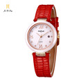 Brand Luxury Fashion Casual Dress Watch Women Quartz Watch Pearl Ceramic Clock Ladies Diamond Genuine Leather