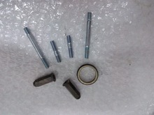 Chinese Scooter Exhaust Studs Nuts Gasket Set For GY6 50CC 125CC 150CC 139QMB 157QMJ Moto Parts