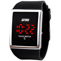 2016 new fashion waterproof silicone jelly LED touch screen electronic digital watches Unisex Students Casual Watches