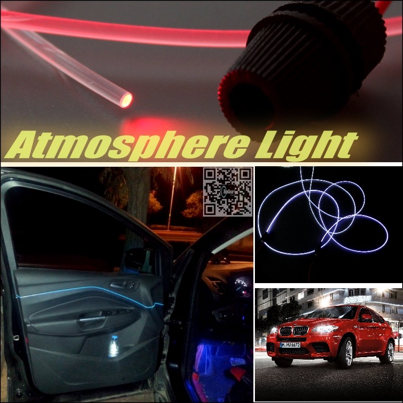 Car Atmosphere Light Fiber Optic Band For BMW X6 Interior Refit No Dizzling Cab Inside DIY Air light