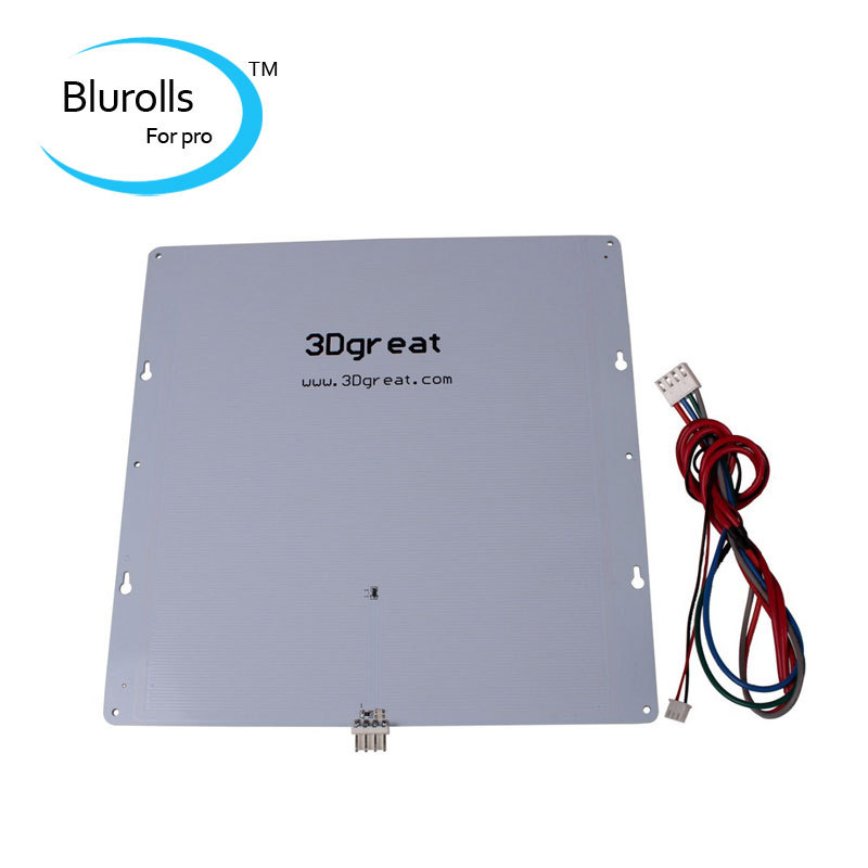 free shipping 3d printer parts diy ultimaker original aluminum alloy heated bed for 3d printers built