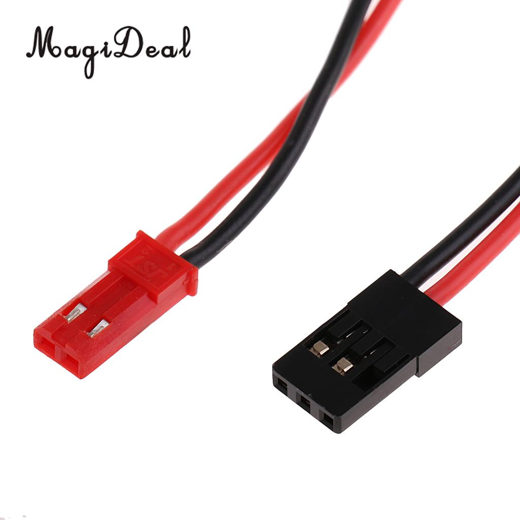 MagiDeal RC Truck Airplane Accs JR Connector Wire Cable Line w/ Power Switch 