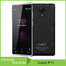 Original Cubot P11 3G WCDMA MTK6580 Quad Core 1GB RAM 8GB ROM Mobile Phone 5 0