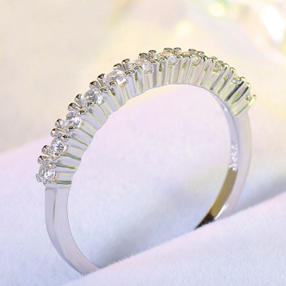 Gold Plated Double CZ Circle Fashion Ring