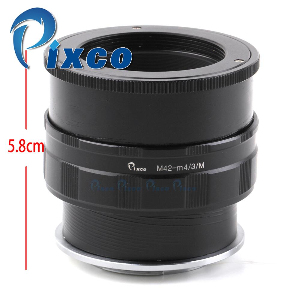Pixco Adjustable Lens Adapter Ring suit for M42 Lens to Micro M4/3 Mount Cameras for Panasonic /Olympus