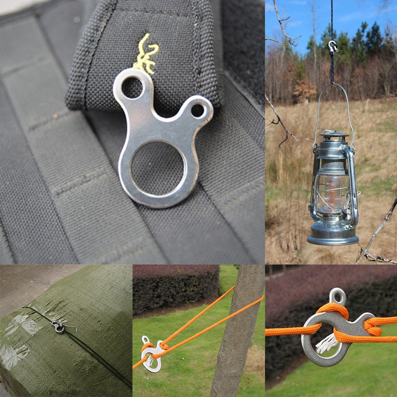 Description Picture 4 of itemMulti tool cord camp outdoor hike Quick Tight Tent Survive fastener travel kit wind bushcraft Fast knot rope buckle pocket