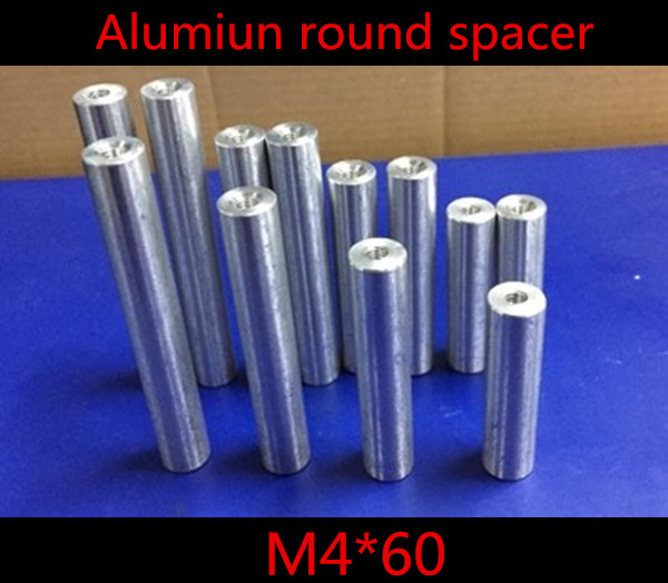 20pcs High Quality M4*60 M4 Double Thread Aluminum Round Standoff