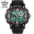 SMAEL Waterproof Sport Watches Dual Display Wristwatches Big Dial Men Casual Men Watch Digital reloj hombre