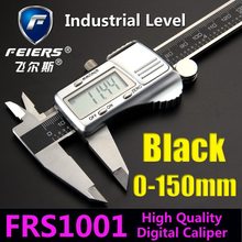 ( negro Color ) envío gratis 150 mm 6 ” Digital calibre VERNIER micrómetro / Lcd micrómetro del calibrador / Digital en stock