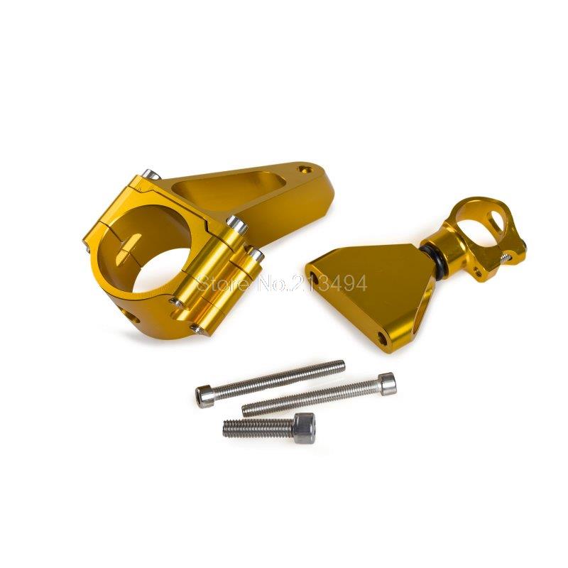 Wholesale Gold CNC Steering Damper Mounting Kit For Honda CBR600 F4i 2001-2007 04 05 06 Motorcycle Tools