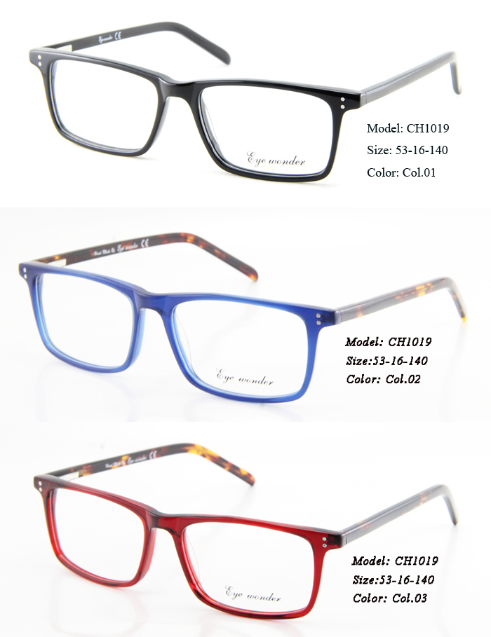 Eye wonder Mens Rectangular Full Rim Demi Blue Burgundy ...