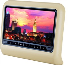 9inch headrest monitor DVD Player with 800x 480 screen + USB/SD/ FM IR transmitter games built in speaker free shipping by dhl