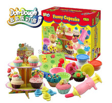 Бесплатная Доставка Играть Doh Handgum 3D Игра Тесто Пластилин Творческий Глины Для Обучения Мороженое Торт Игрушка