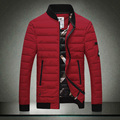 2016 Warm Outerwear Winter Jacket Men Windproof Stand Collar Men Jacket Stripes Cotton Wadded Parkas Coat