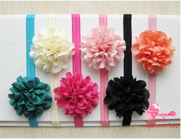 393 New baby headband flowers diy 984   Flowers DIY Fabric Flower For Baby Headband Girl's Hair Accessories 